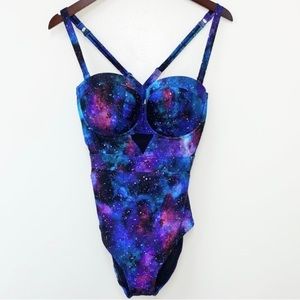 Torrid Vixen Collection Galaxy One Piece Swim Suit Size Large